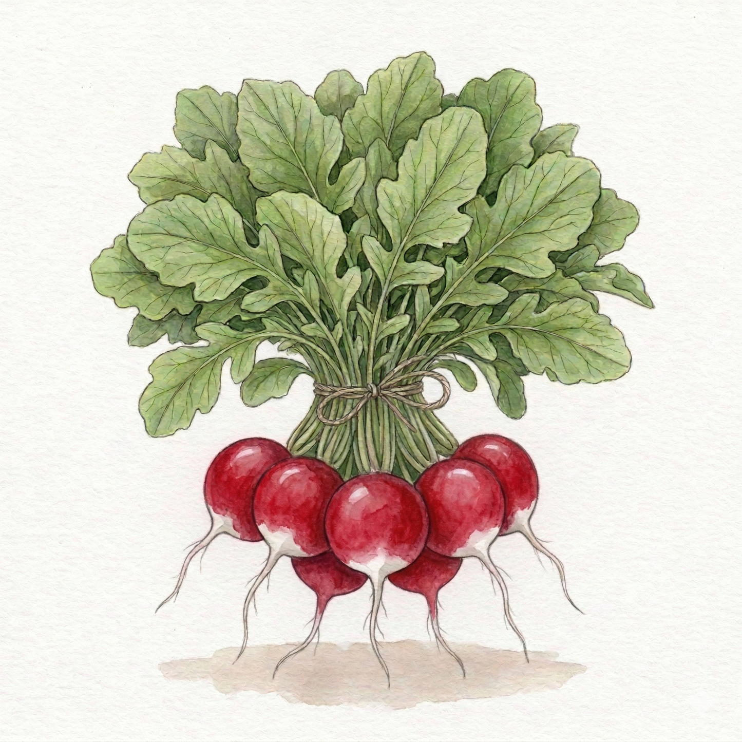 Radish seeds by The Puzzle Seed Company, Sparkler variety, classic bi-color round radish seeds in packaging.