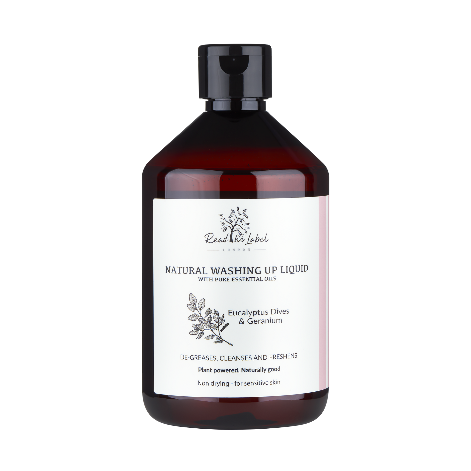 Natural Washing Up Liquid – Eucalyptus & Geranium - 500ML