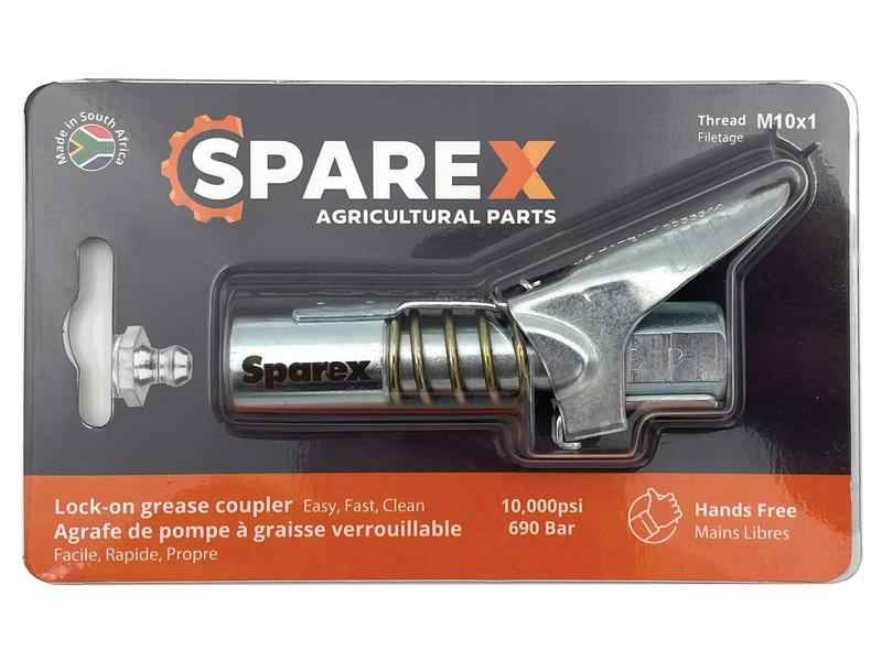 Trigger Activated Lock-On Grease Coupler | M10 & 1/8" BSP | Standard & Extra Long