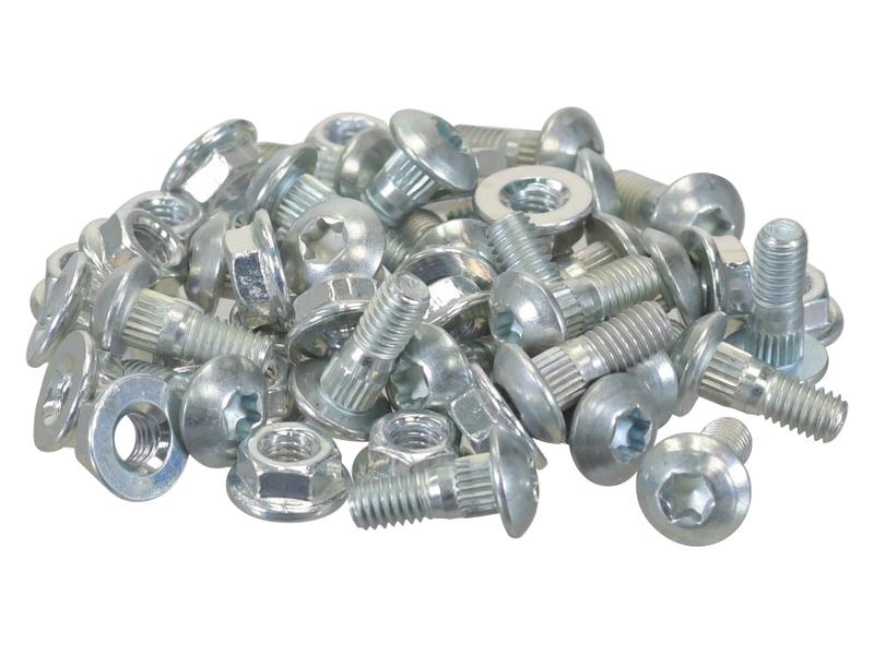 Cup Head Bolt & Nut M6 x 16mm To fit as: 6264071