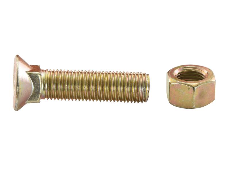 Round Countersunk Square Hex Bolt & Nut (TFCC) 3/4" x 70mm 8.8 – Box of 25 (S.78329)