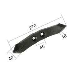 Reversible Point 270x40x16mm | OEM 4572431 | S.79371 | Fits Vaderstad Cultus
