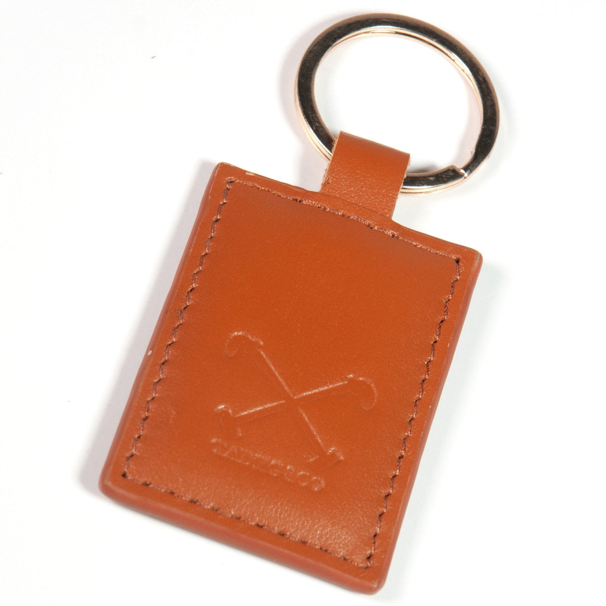 Handcrafted Tan Key Ring - Timeless Elegance in Premium Leather