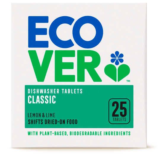 Ecover All-in-One Dishwasher Tablets - 25 Tabs
