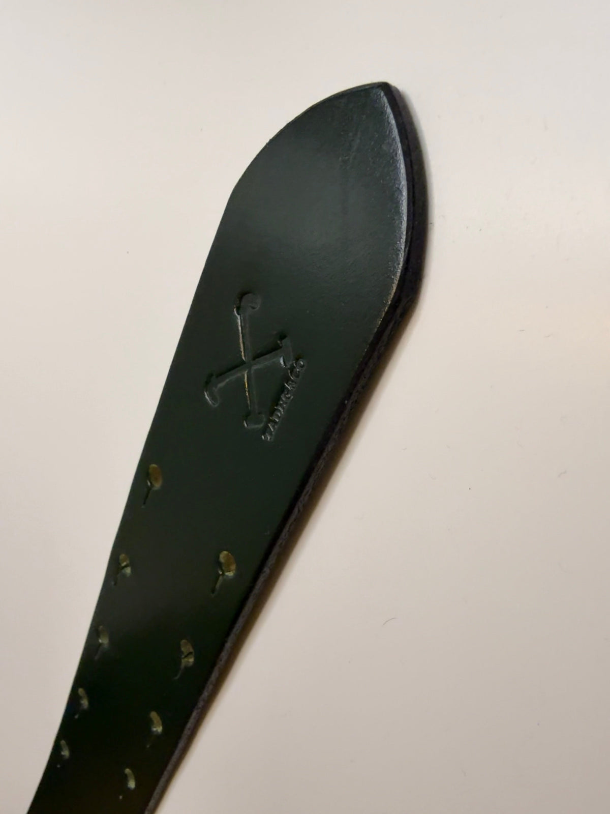 Elevate Your Style with Our Dark Green Bridle Leather Belt Strap
