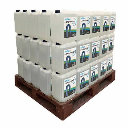 10-liter container of high-purity AdBlue fluid from The Puzzle Seed Company, ISO 22241 compliant, with a white plastic bottle and label.