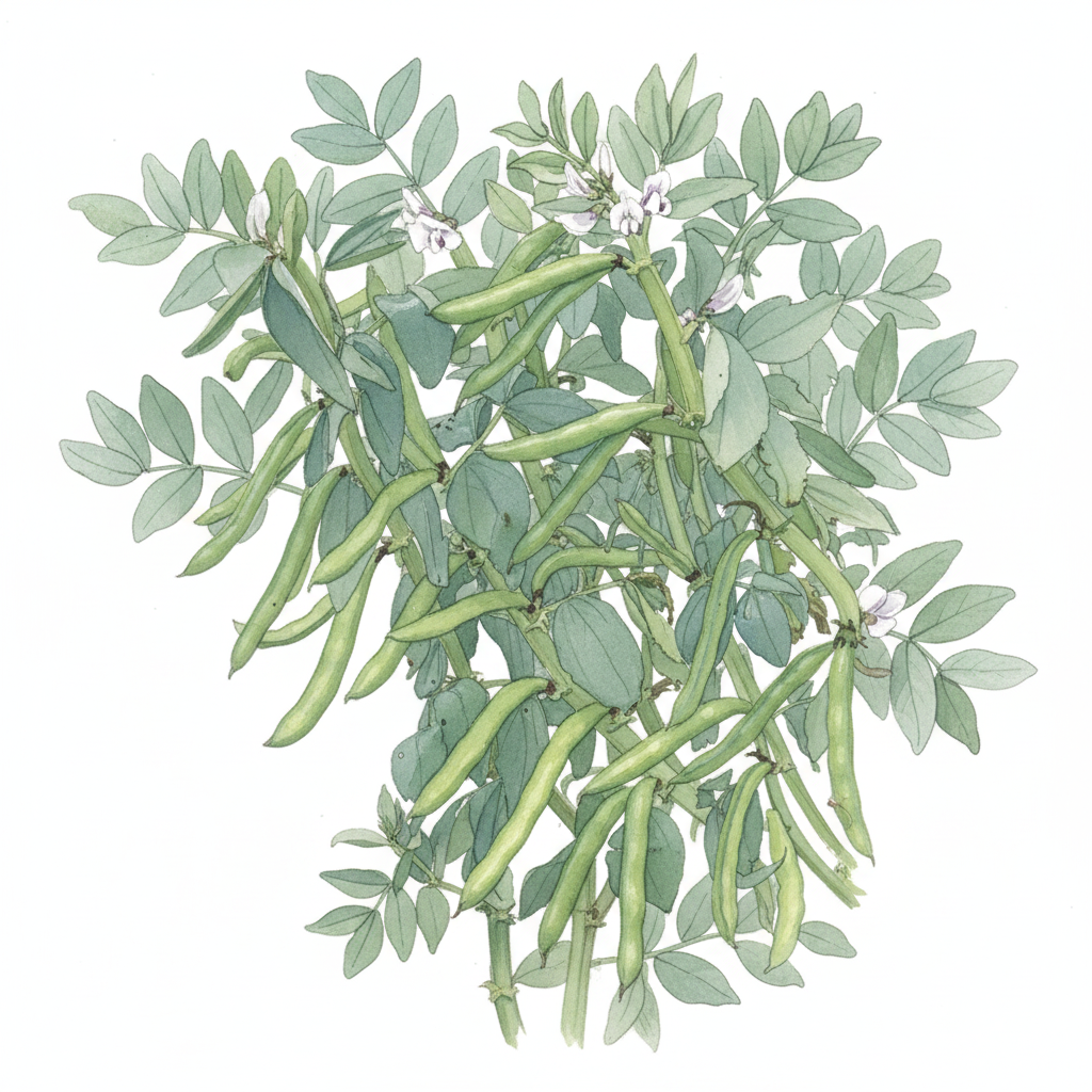 Broad Bean Super Aquadulce Watercolour