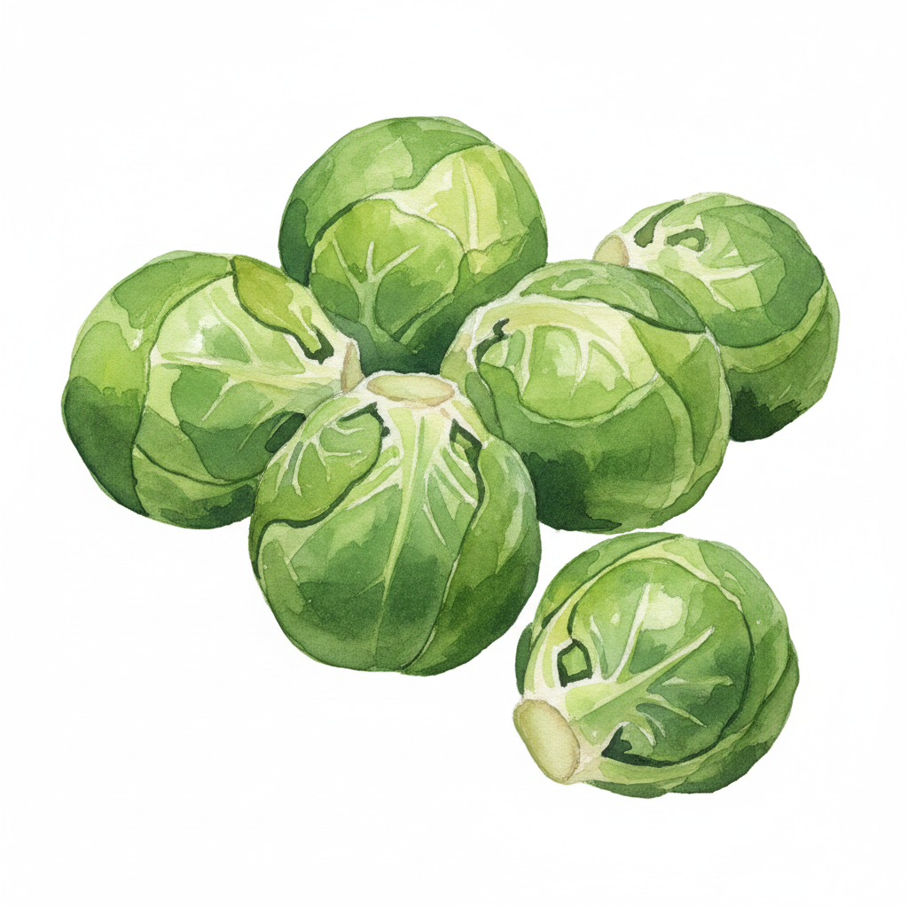 Brussels Sprout Groninger Watercolour