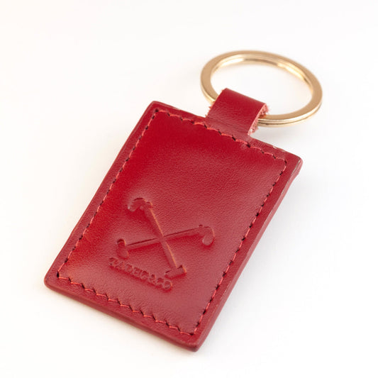 Handcrafted Cricket Ball Red Key Ring – Elevate Your Style with Sporty Elegance