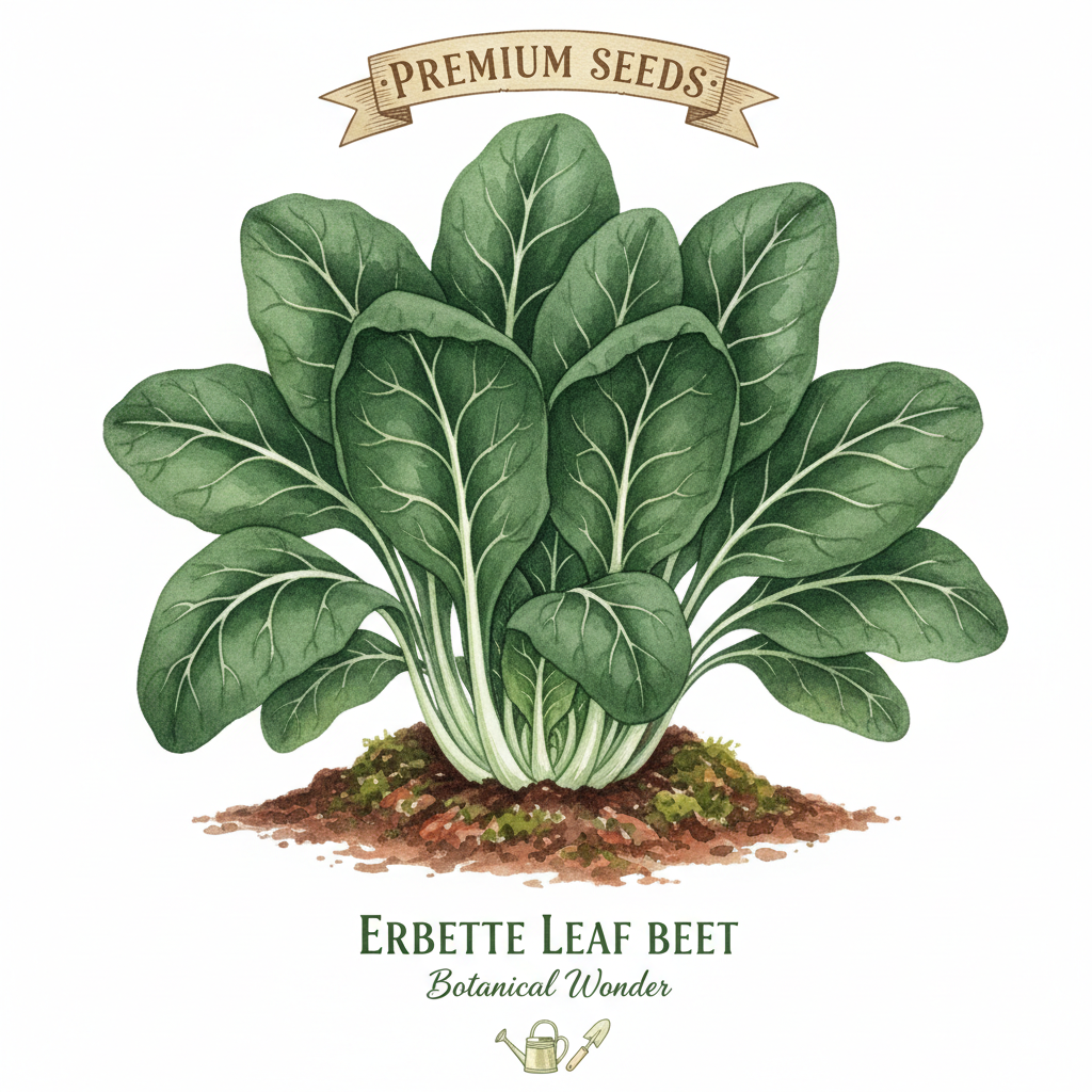 Leaf Beet Erbette Watercolour