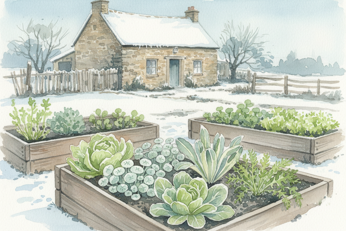 Winter Salad Starter Watercolour
